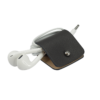 Headphone holder Ink nappa leather made in Italy