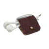 Headphone holder Colonial-Red nappa leather made in Italy