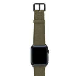 Musk-green-nappa-band-on-top-with-stainless-black-adaptors