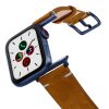 Smoked-walnut-AW-vintage-band-case-on-air-with-blue-adaptors