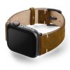 Smoked-walnut-AW-vintage-leather-band-with-case-on-left