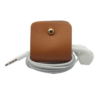 Headphone holder Light-Brown-Up nappa leather made in Italy