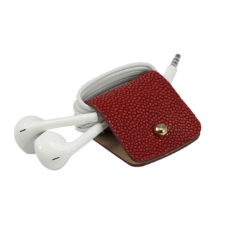 Headphone holder Maldives-Down galuchat leather made in Italy