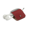 Headphone holder Red-Apple nappa leather made in Italy