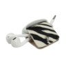 Headphone holder Stripey cavallino leather made in Italy