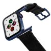 Forest-Black-AW-heritage-leather-band-on-air-space-blue-adapters