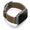 Khaki-Sun-Apple-Watch-heritage-green-leather-band-with-case-on-right
