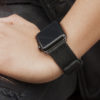 forest-black-heritage-Apple-watch-leather-band-sportwear-woman