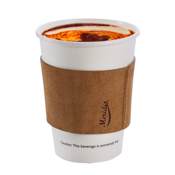 Light brown coffee cup sleeve
