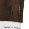 Dark brown leather coffee cup sleeve