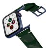 Green-Guerilla-AW-suede-leather-band-with-blue-adapters