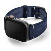 Ocean-Floor-AW-blue-suede-leather-band-with-case-on-left