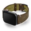Southern-Pine-AW-green-suede-leather-band-with-case-on-left