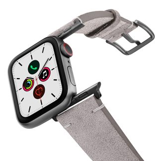 Taupewood-AW-suede-leather-band-on-air-with-space-grey-adapters