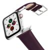 Burgundy-AW-nappa-leather-band-stainless-steel-case-on-air