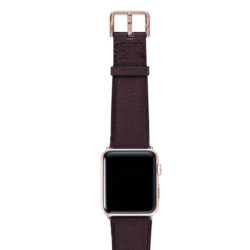 Burgundy-nappa-band-on-top-with-aluminium-gold-adaptors