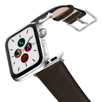 Slate-Brown-AW-nappa-leather-band-stainless-steel-case-on-air