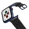 Pitch-Black-AW-reptilia-leather-band-with-blue-adapters