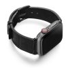 Pitch-black-Apple-watch-black-genuine-leather-band-left-case