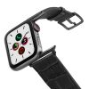 Pitch-black-Apple-watch-black-genuine-leather-band-on-air-space-grey-adapters