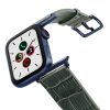 Shamrock-AW-reptilia-leather-band-with-blue-adapters