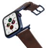 Burnt-AW-clay-leather-band-on-air-space-blue-adapters