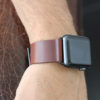 burnt full grain leather