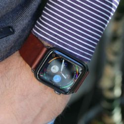 Burnt-Apple-watch-series4-deep-brown-full-grain-leather-band-close-up