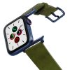 Deep-Leaf-AW-clay-leather-band-on-air-space-blue-adapters