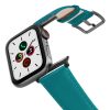 Turquoise-Apple-watch-nappa-band-on-air-space-grey-adapters