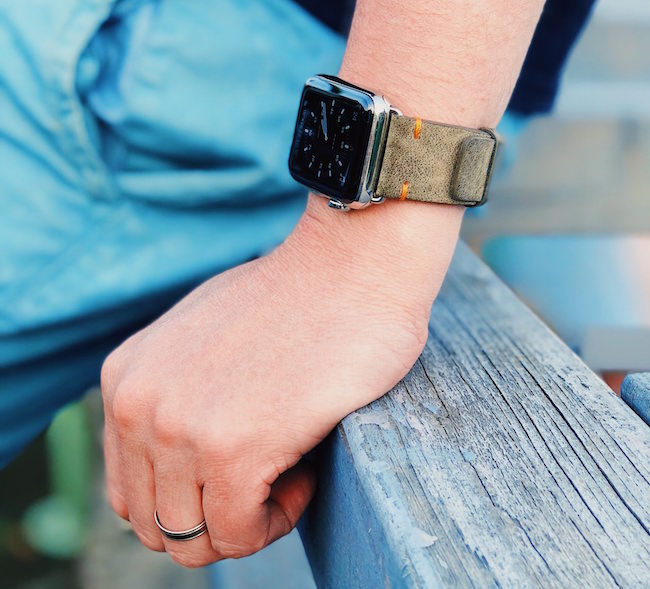 leather apple watch band