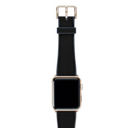 CAOUTCHOUC_black_BAND-WITH-stainless-gold-adaptors