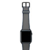 Summer-Cloud-Apple-watch-grey-natural-rubber-strap-with-black-case