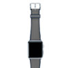 Summer-Cloud-Apple-watch-grey-natural-rubber-strap-with-silver-case
