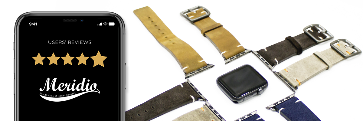 Meridio Apple Watch leather band