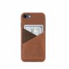 iPhone-8-light-bronw-leather-case-front-side