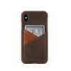 iPhone-X-dark-brown-Leather-case-front-side