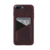 iPhone-8-plus-bordeaux-Leather-case-front-side