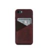 iPhone-8-bordeaux-Leather-case-front-side