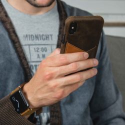 Cigar+Smoked-Walnut-brown-combo-Apple-accessories-with-a-denim-male-outfit
