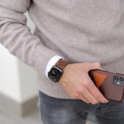 Old-Bronw+Cigar-Apple-dark-bronw-leatehr-combo-for-him-in-a-denim-outfit