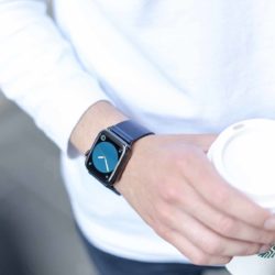 Blue-England-full-grain-leather-band-keeps-to-AW-with-blue-watch-face