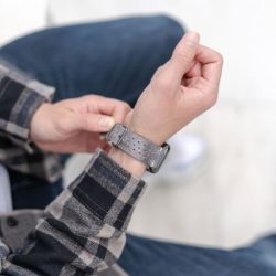 AW-bullet-proof-grey-leather-band-close-up-on-buckle