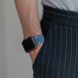 Breathe-AW-blue-bullet-proof-leather-band-casual-outfit-for-him
