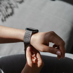 Stronger-AW-grey-bullet-proof-leather-band-for-her