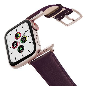 Burgundy_Nappa_leather-band_aluminium_gold_case_flying