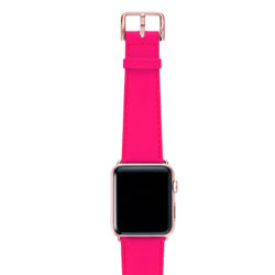 Iced-Watermelon-AW-pink-fluo-nappa-band-with-case-rose-gold