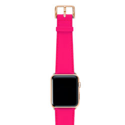 Iced-Watermelon-AW-pink-fluo-nappa-band-with-case-stainless-gold-4