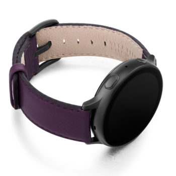 Burgundy-Galaxy-watch-active-nappa-band-with-right-case