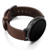 Burnt-Galaxy-watch-deep-brown-full-grain-leather-band-with-case-on-right